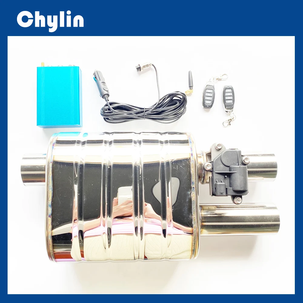 

Электрический глушитель из нержавеющей стали 304, Электрический глушитель клапана 63 мм, глушитель с 1 входом на 2 выходами, глушитель с дистан...