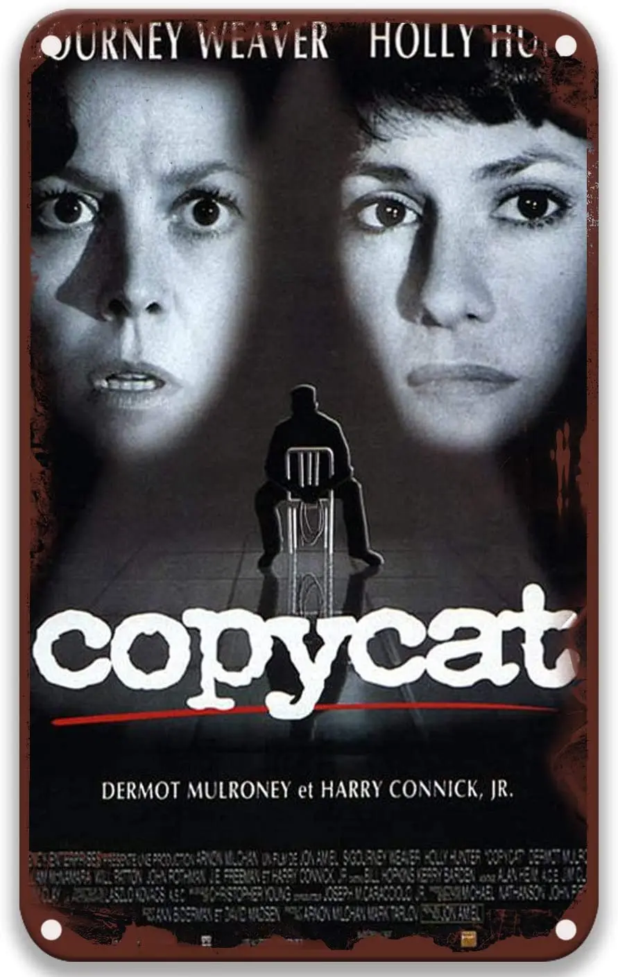 

Copycat (1995) Movie Tin Signs Vintage Movies Poster Plaque for Living Room Home Decor Bathroom Art 8x12 Inches
