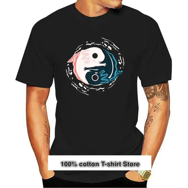 

Camiseta Yin Yang Axolotls Zen Axolotl для мужчин, камиза для занятий йогой, негра-синий Марино, персонализированная