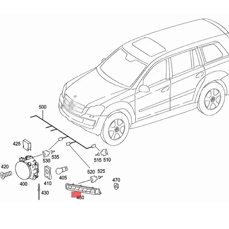 Автомобильные передние противотуманные фары GL E63 S450mer ced esb enzW164 320 W166 ML переднего