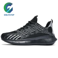 oblystep mens casual work shoes breathable tennis sports shoes gym lightweight sneakers