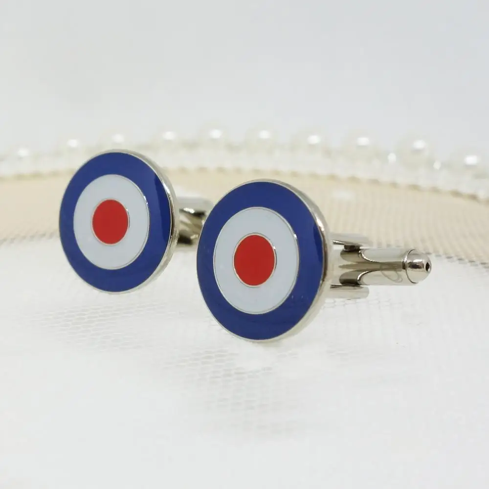 Mod Target круглые запонки в горошек для мужчин Запонки на подарок свадебный костюм