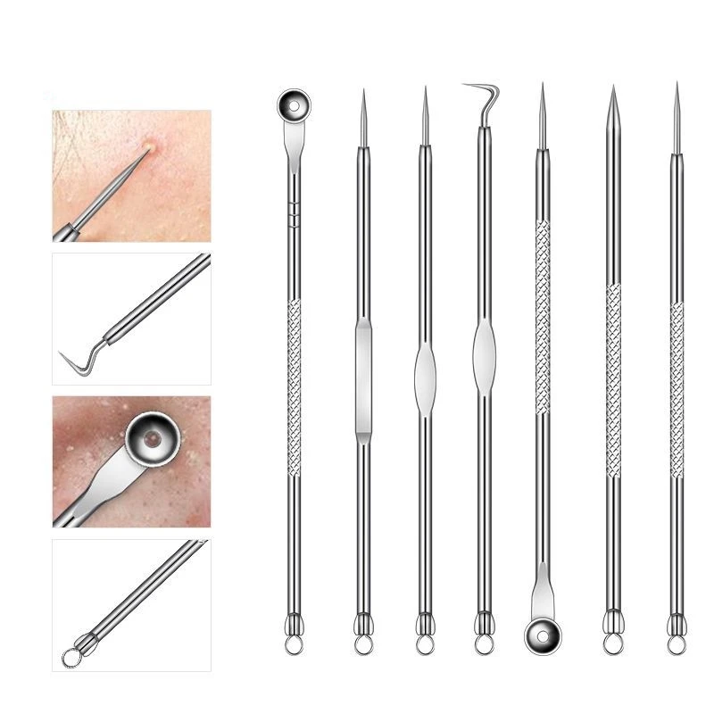 

4 5 7 9 Pc Stainless Steel Blackhead Remover Tool Kit Whitehead Pimple Spot Comedone Acne Extractor Remover Popper Beauty Tools