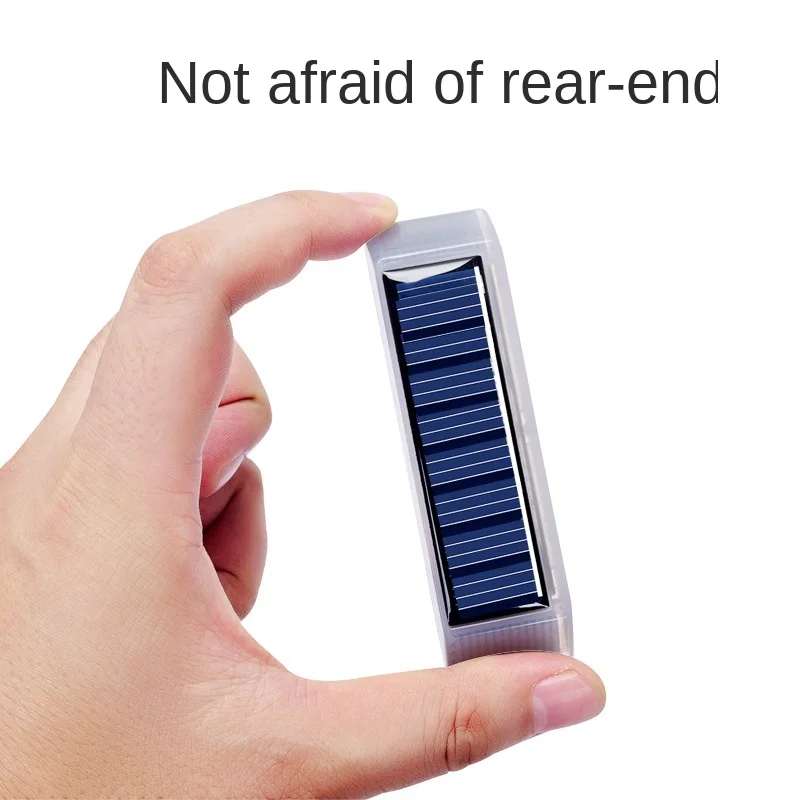 

Door LED light wiring free solar warning light automobile anti collision strip anti rear end light flash lamp