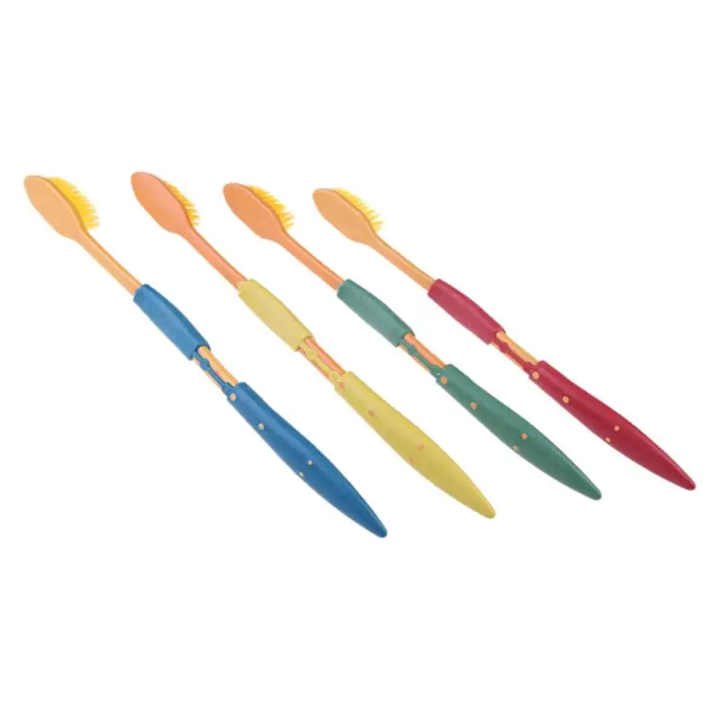 4 шт. Мягкая зубная щетка для взрослых угольная Nano уход за зубами двойной режим