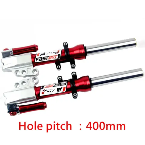 Motorcycle CNC Universal 30mm Front Shock Absorbers 360mm/400mm hole pitch front shock absorbers For Yamaha BWS small turtle RSZ