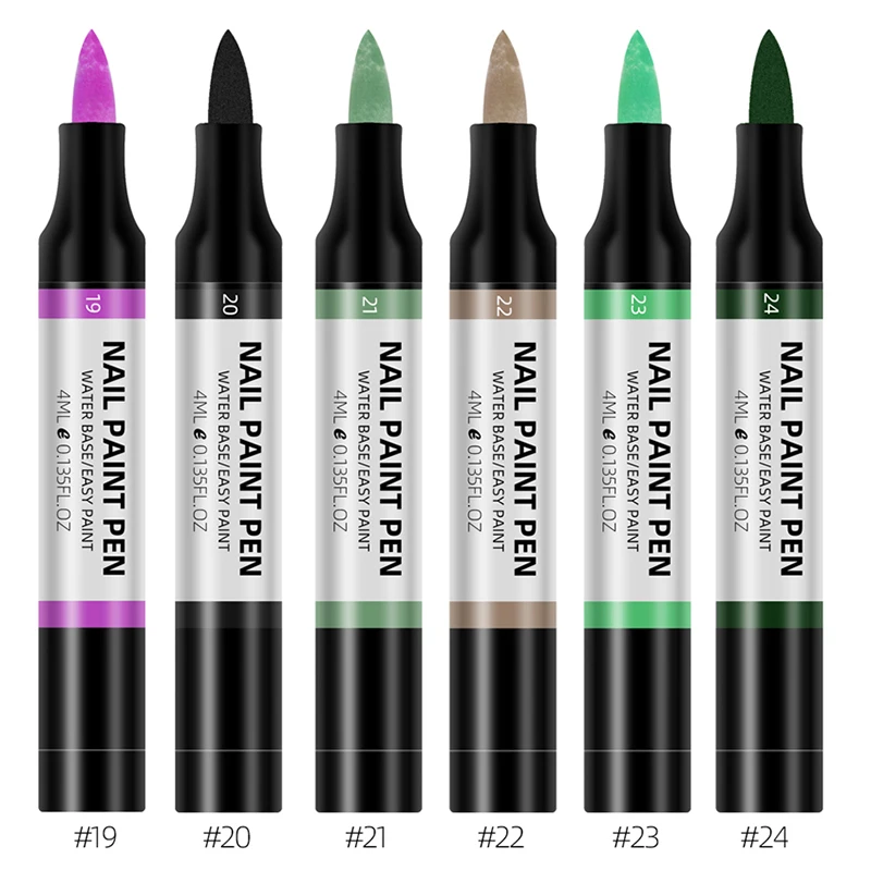 Ручка для полировки ногтей 24 цвета 3d ручка с цветами цветком на водной основе