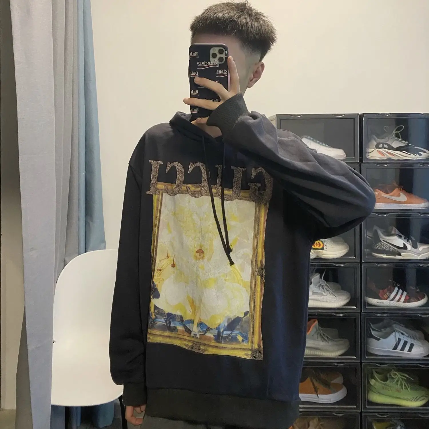 Весенне-летний модный брендовый свитер spirit guy Студенческая Корейская версия