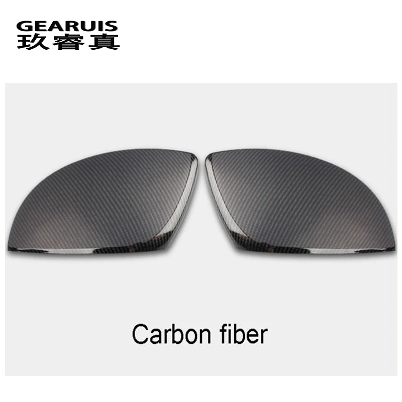 Car styling Carbon fiber for Audi A6 C8 2019 rearview mirror frame door mirror decoration covers Stickers Trim Auto accessories