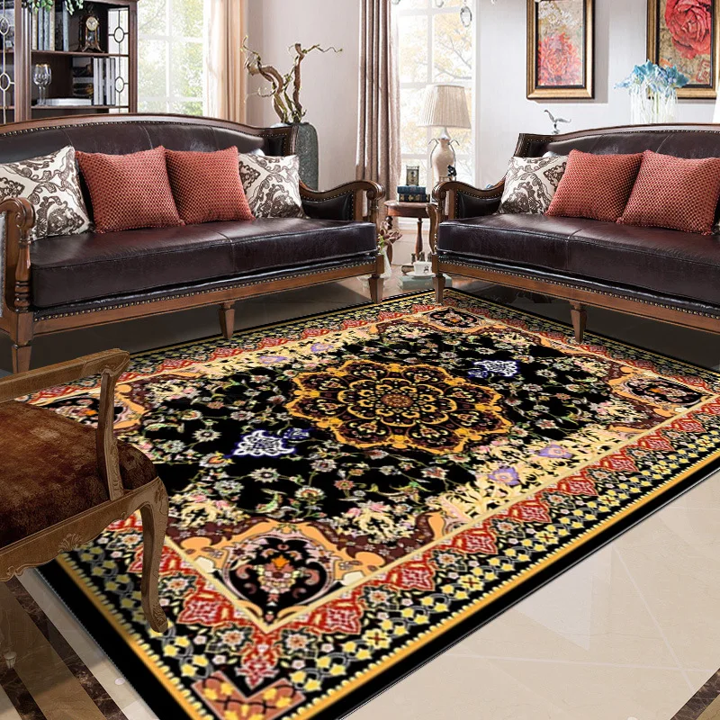 

European new Chinese elegant rich light luxury flowers kitchen living room bedroom bedside carpet mat