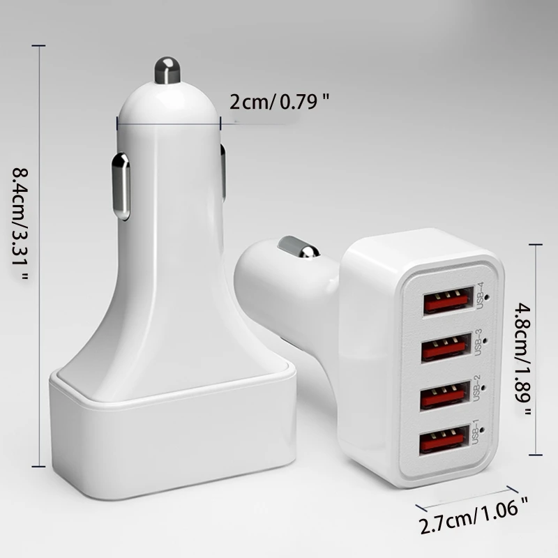 Multifunctional Car Charger with 4USB Interface 30W Fast Charging Dock for Phone Tablet Laptop P9JB | Электроника