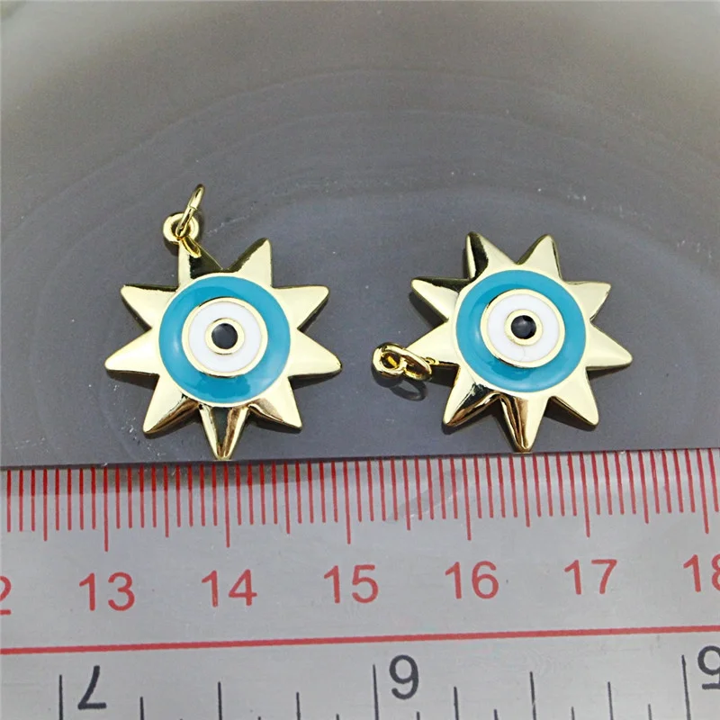 20 мм шт./лот Модный кулон в форме цветка эмаль новый дизайн Ювелирное Украшение