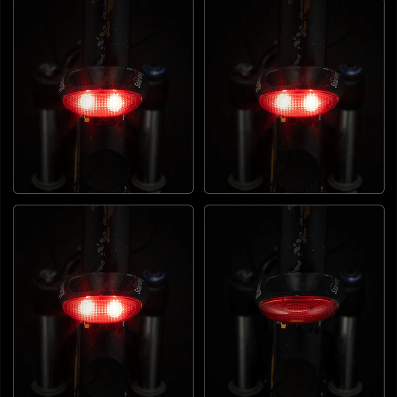 Фсветильник задний велосипедный ROCKBROS светодиодный Предупреждение 2 режима