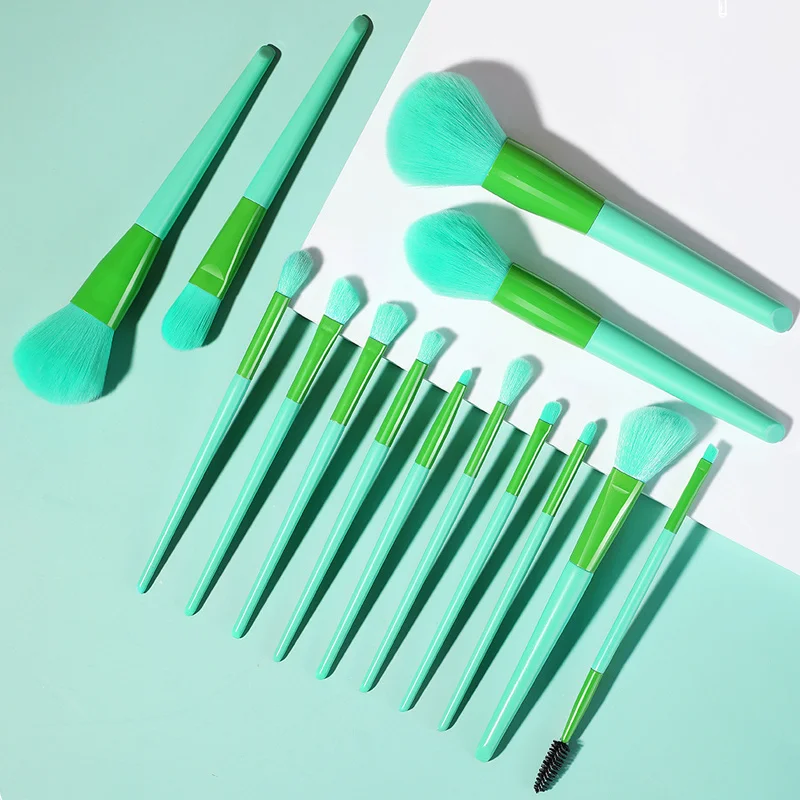 

Makeup Powder Loose High Brush 14Pcs Gloss Repair Brush Professional Colorful Makeup Brushes Eye Shadow Brush Base Makeup Tool