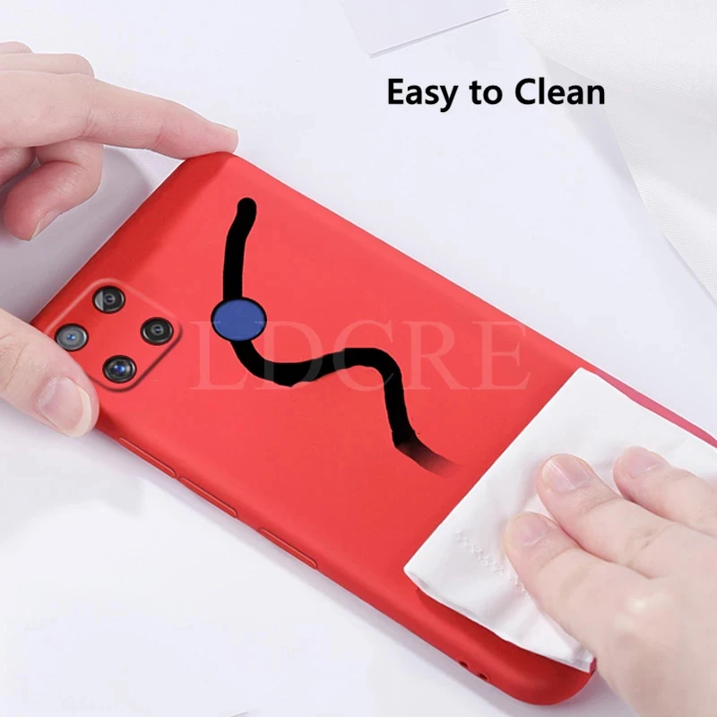 original case for realme c21 case rubber liquid silicone shockproof cover for realme c21 case for realme c15 realme narzo 30a free global shipping