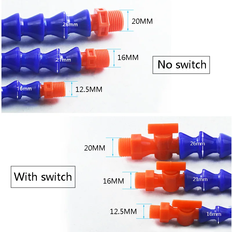 Круглая пластиковая насадка 300-600 мм гибкая трубки шланги охлаждающей жидкости
