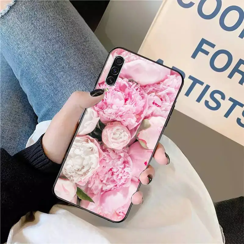 

Pink Purple Peony Flower On the Vase Phone Case For Samsung galaxy S 9 10 20 A 10 21 30 31 40 50 51 71 s note 20 j 4 2018 plus