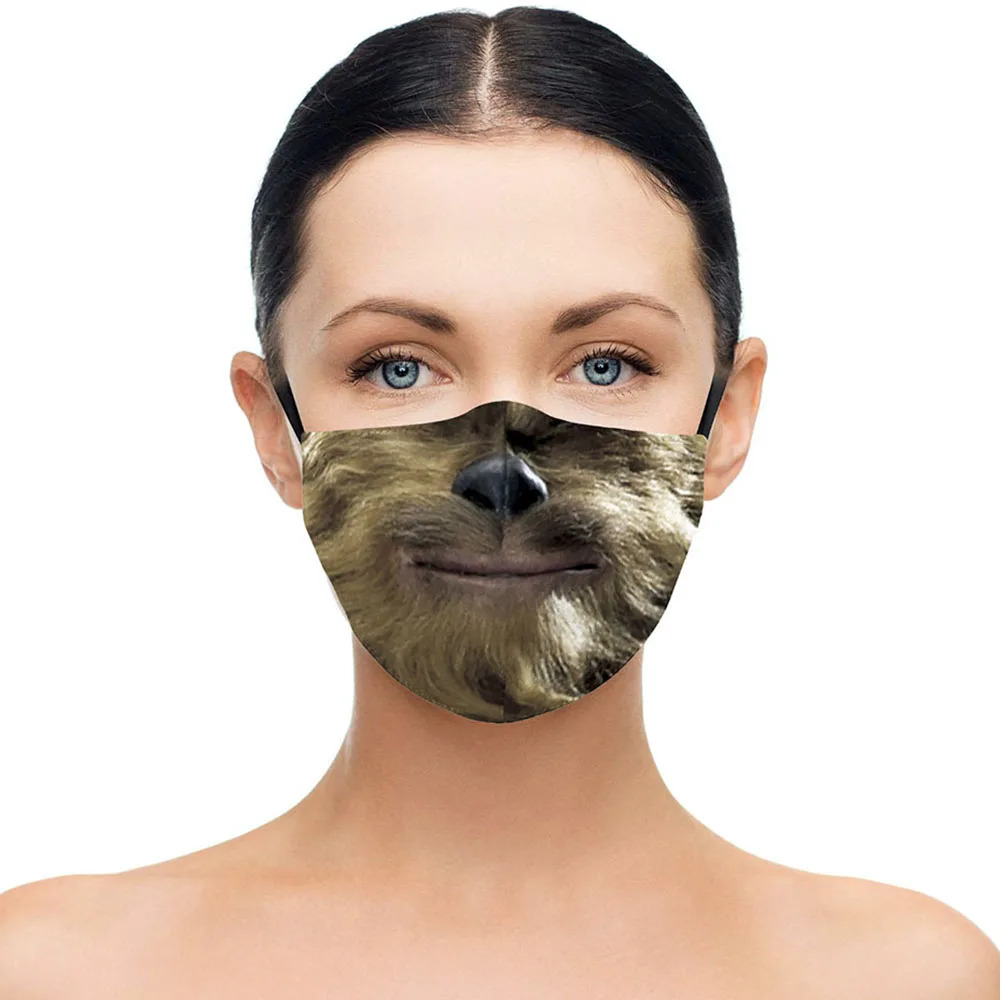 Funny Rabbit Animal Mouth Cosplay Women's Men Unisex Masks Face-Dustproof Cycling Street Spots Breathable Halloween Adult Mask |