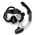 Широкоугольная маска для подводного плавания Cressi PANO4 с силиконовой юбкой, панорамная маска для подводного плавания с тремя линзами для взрослых