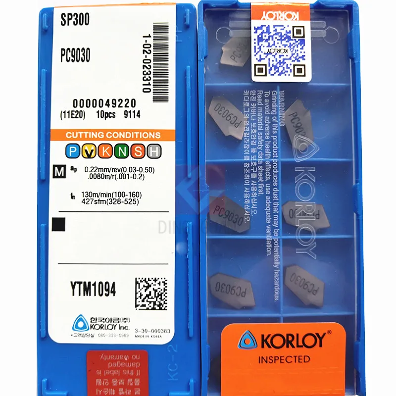 KORLOYR SP200/SP300/SP400 PC9030/NC3020 Cemented Carbide CNC Blade | Инструменты