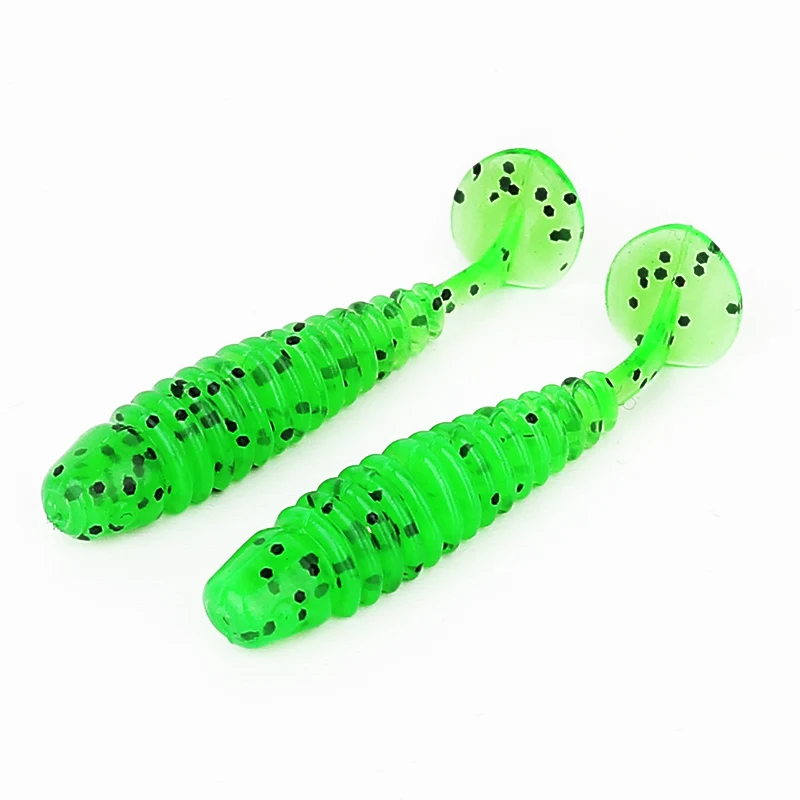 

Ardea Soft Lure 12PCS T-tail Worm Spring Green Swimbait Wobblers Artificial Silicone Bait Shrimp Trout Fishing Tackle