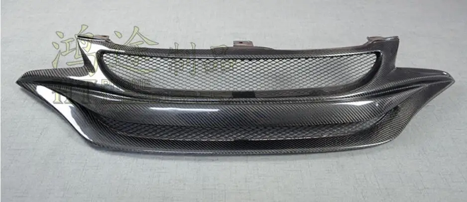 Углеродное волокно хромированный автомобильный передний бампер сетчатая