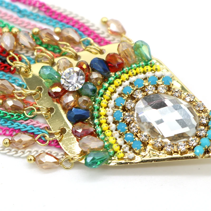 Серьги ручной работы с кристаллами Стразы черные синие цветные серьги