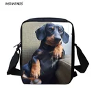 Женская маленькая сумка-мессенджер INSTANTARTS, дорожные миниатюрные школьные ранцы через плечо с принтом таксы, собаки