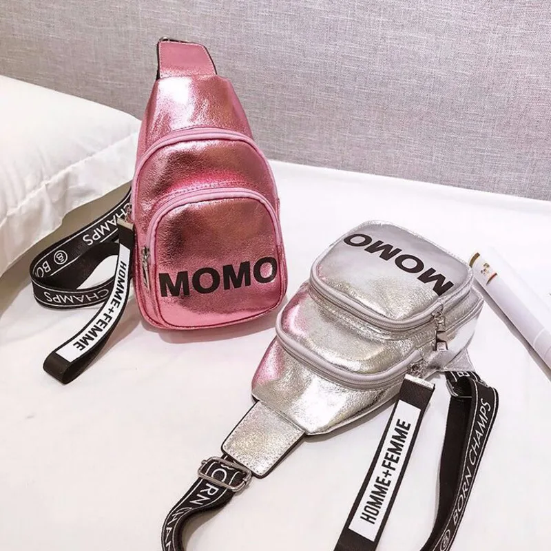 

Pu Leather Women's Chest Bag 2021 New Lady Bag Single Shoulder Messenger Bag Woman Fashion Leisure Front Bag Outdoor Travel