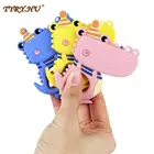 1 шт., Силиконовые Прорезыватели для зубов в виде динозавра