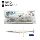 Смарт-чип RFID значки с животными FDX-B, шприц-маркер 134,2 кГц для имплантации кошек и собак, стеклянная трубка, 1020 шт., ISO117845