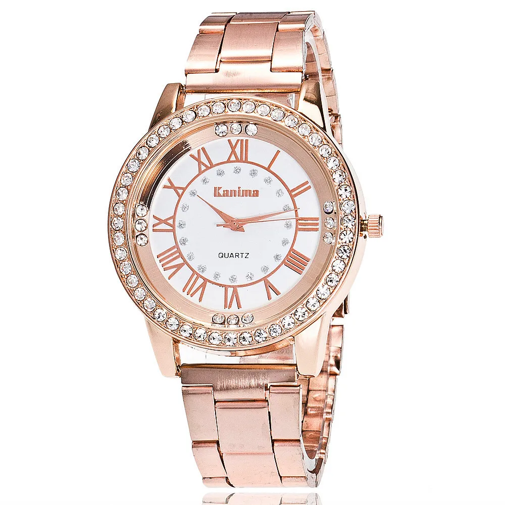 Часы мужские из нержавеющей стали розовое золото серебро кварцевые корейский