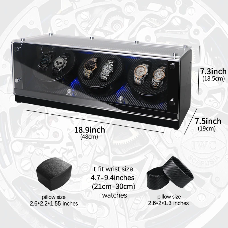 Автоматическая коробка для намотки часов деревянная |