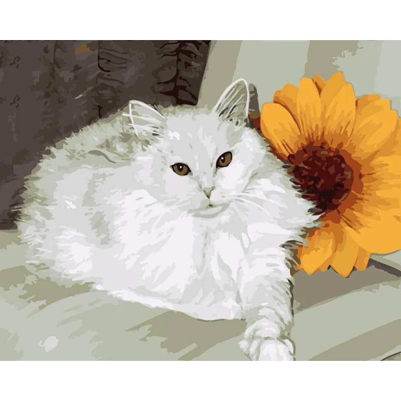 

DIY Painting By Numbers Modern Wall Art Picture Figure Oil Painting Flowers Paint By Numbers For Home Decor Gift