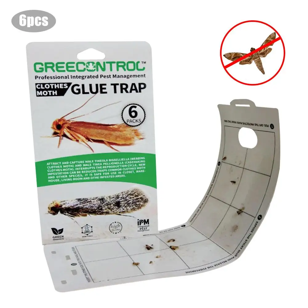 6 шт. Нетоксичная ловушка для моли премиум класса одежда кладовой кухонная