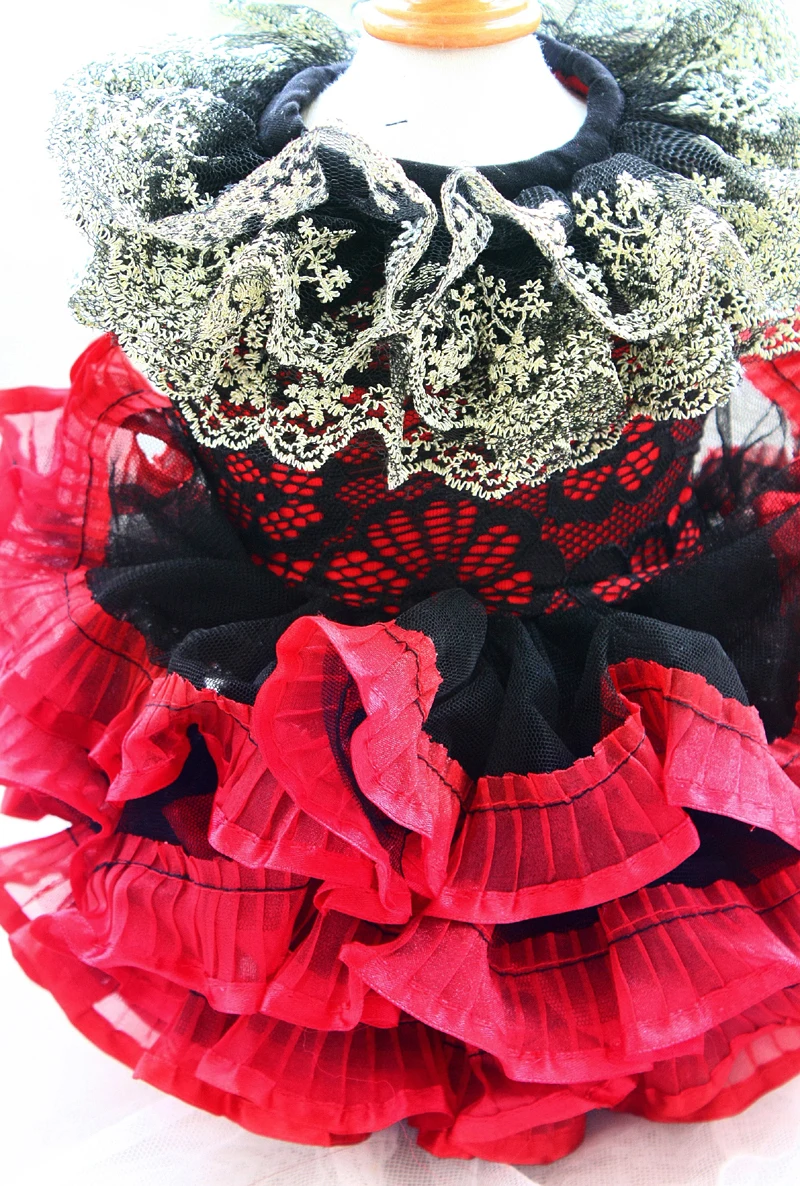 Бесплатная доставка одежда для собак ручной работы 2 цвета платье домашних