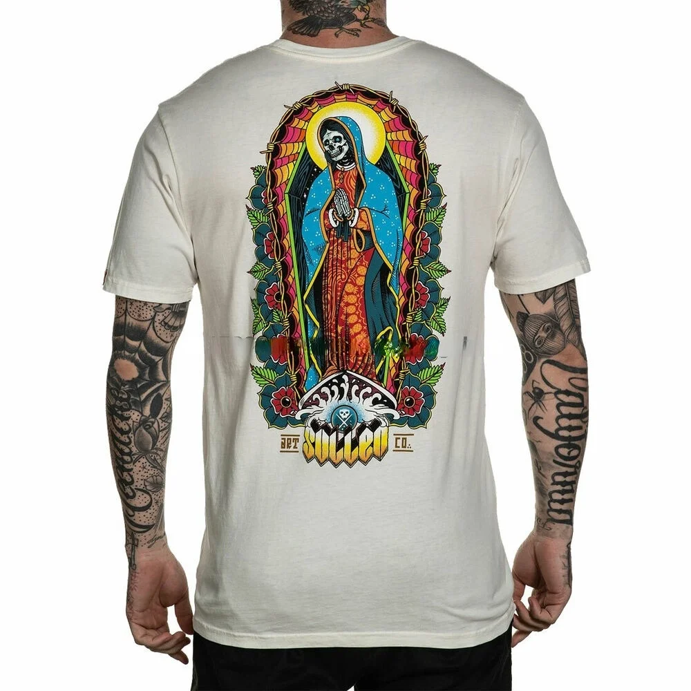 

Sullen Men'S Reza Por El Surf Premium Short Sleeve T Shirt Antique White Clot