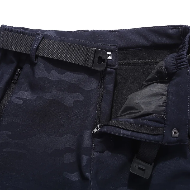 

Winter men casual pants military camouflage straight sport strouser plus velvet thickening outdoor assault climbing sports pants