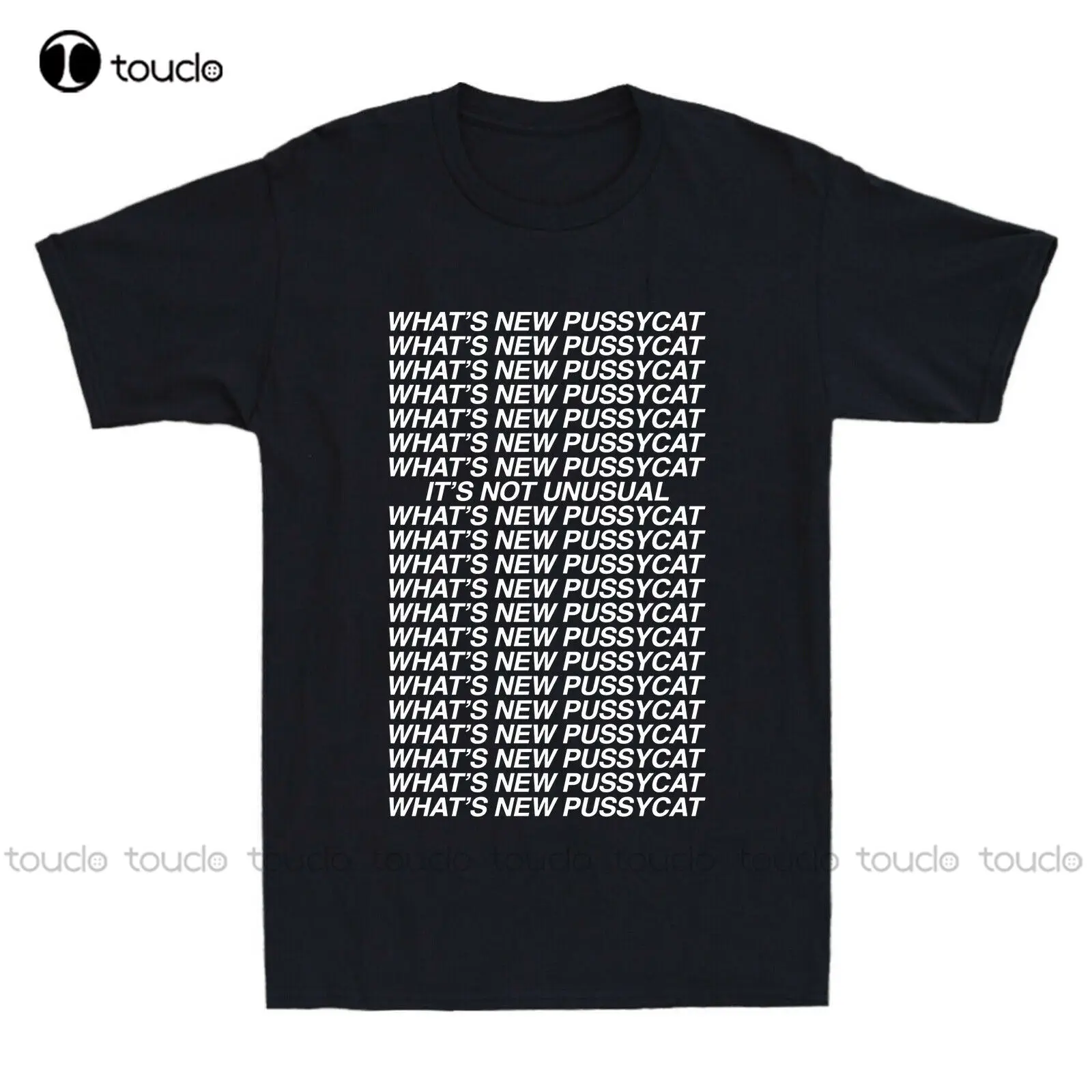 Новая Цитата Pussycat Джон мулани черный подарок футболка на день рождения хлопковая
