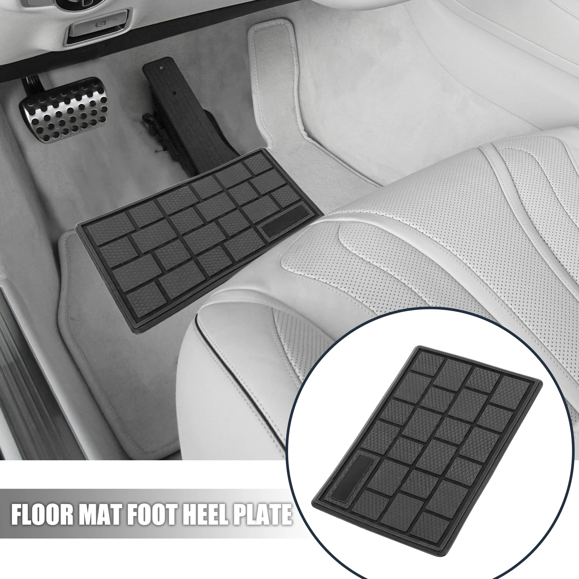 Uxcell 2 шт. ПК ПВХ автомобиль грузовик коврик для ног каблук накладка пусковая