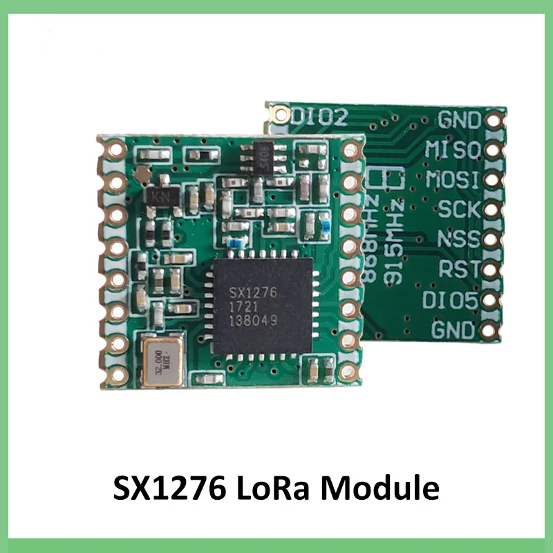 2pcs 868MHz super low power RF LoRa module SX1276 chip Long-Distance communication Receiver IOT Transmitter SPI IOT+2pcs antenna