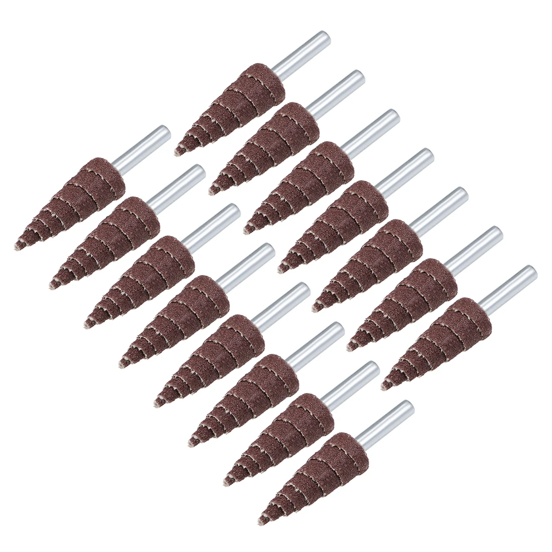 

uxcell 16mm Cone Shape Abrasive Flap Wheel 1/8-Inch Shank for Deburring Sanding Polishing 120 Grit 15 Pcs