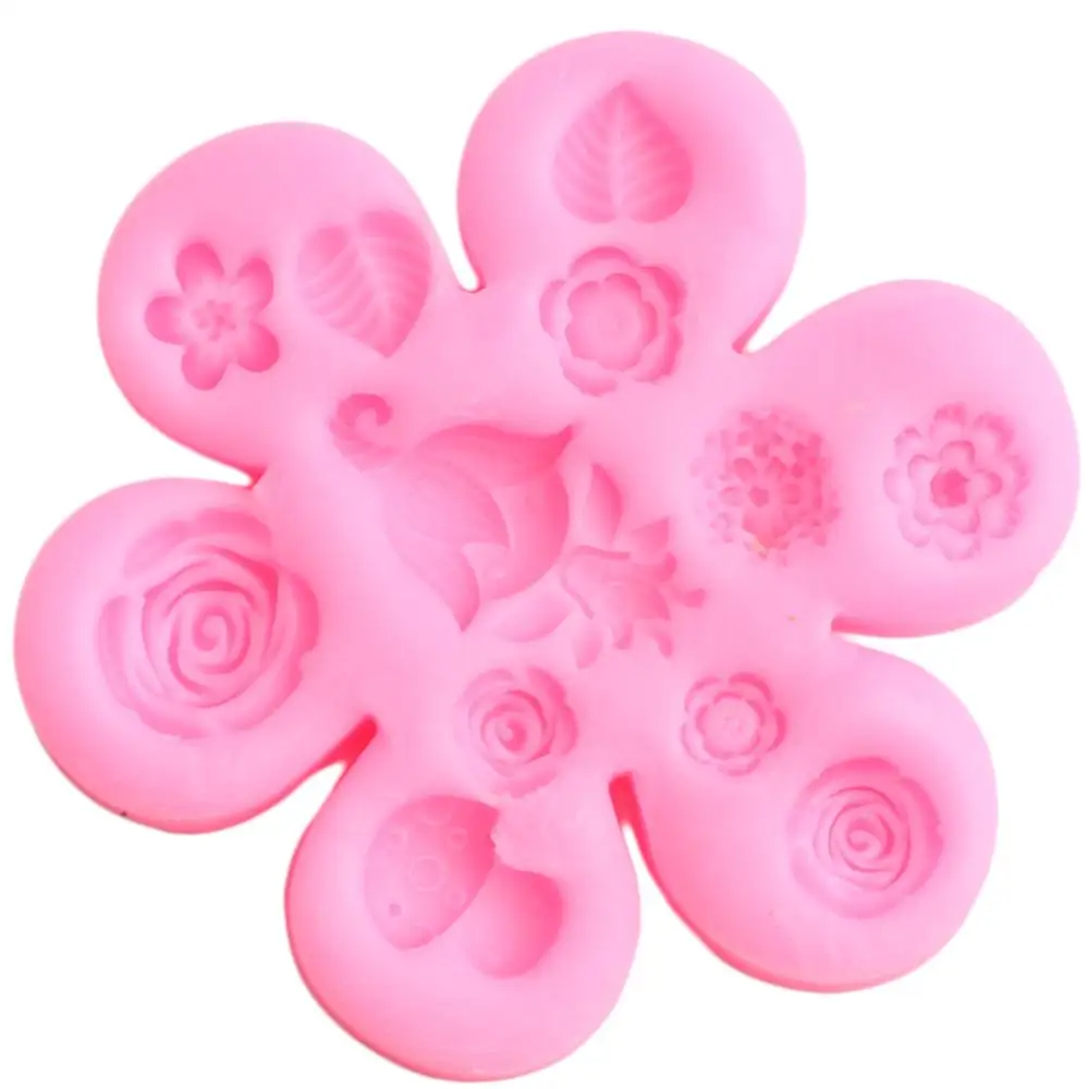 DIY Детские вечерние силиконовые формы Сказочный Сад Девушка листья цветок