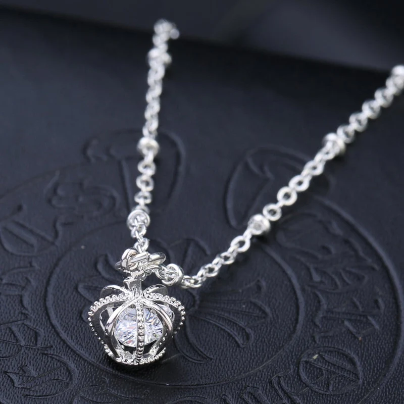 Женское колье с подвеской в виде короны из металлического сплава | Украшения и