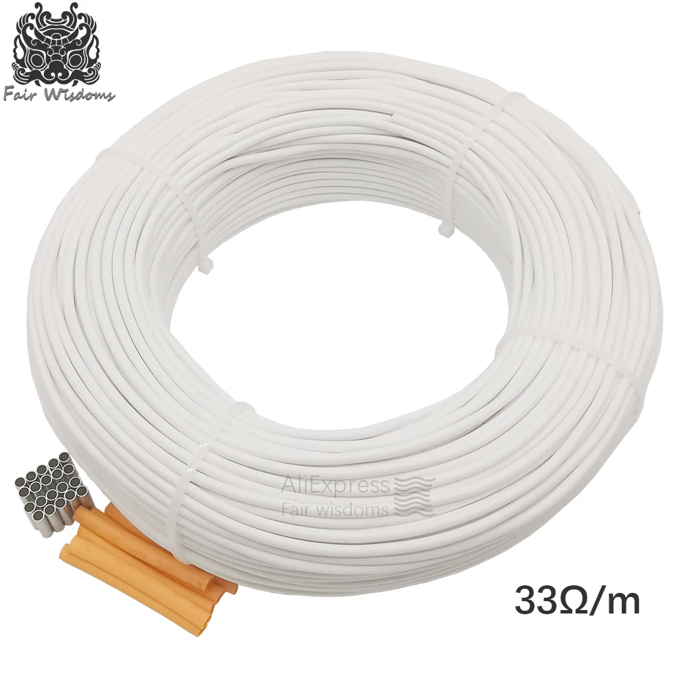 12k 33ohm 5V-220V-300V нагревательный кабель из углеродного волокна многоцелевой дешевый