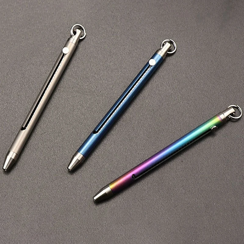 Titanium Alloy Outdoor Edc Push-Pull Spring Design Toothpick Holder with Ultra Light Portable Multi-Function Fr | Дом и сад