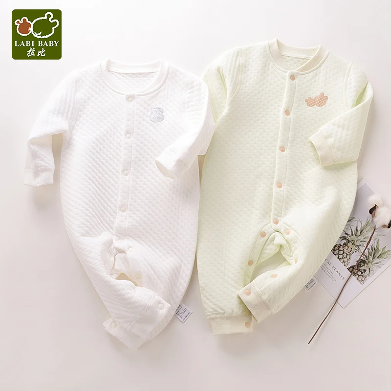 LABIBABY/комплект из 2 предметов комбинезоны с длинными рукавами Одежда для
