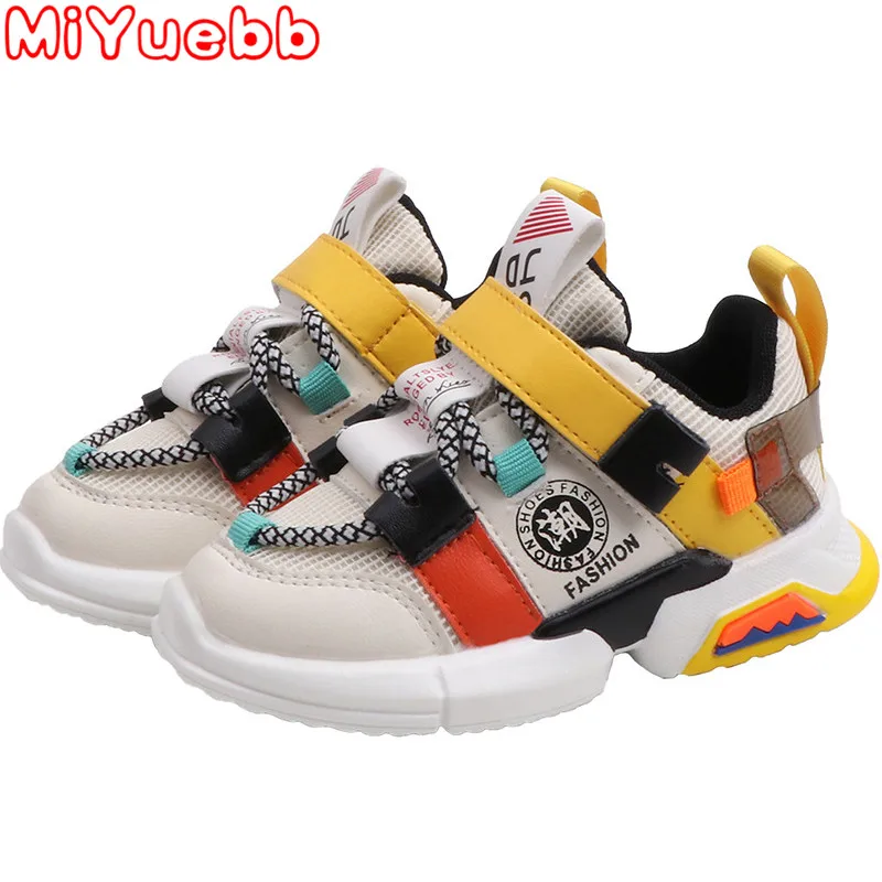 Детская повседневная обувь кроссовки из искусственной кожи с кружевным декором