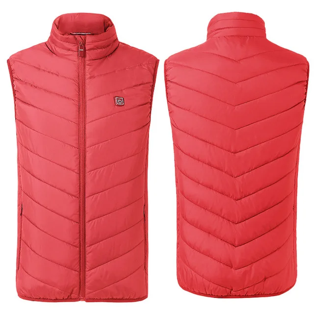 Heated Vest Washable Usb Charging Electric Heating Warm Jacket Control Temperature Outdoor Camping Hiking Warm Hunting Jacket