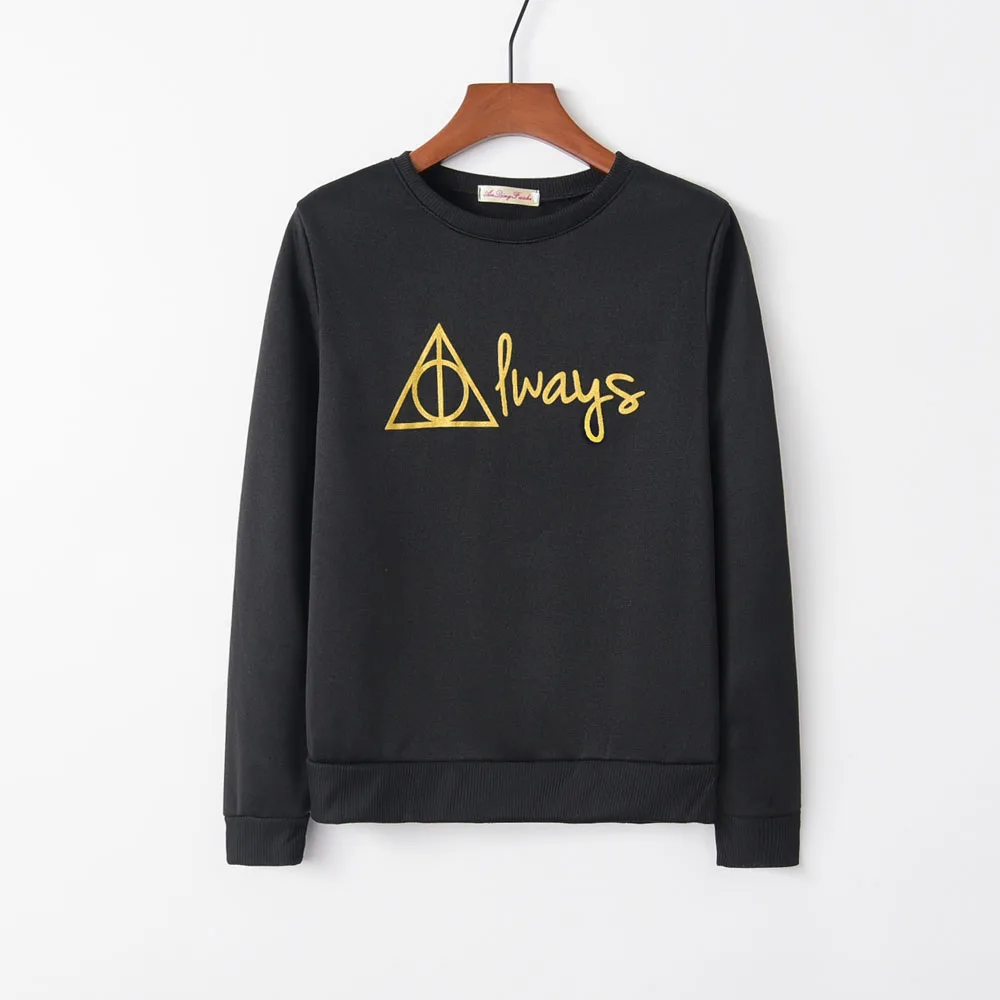 Классический черный женский свитер с буквенным принтом круглый вырез длинный